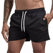 Kallo | Herren Badeshorts, Boardshorts mit Kordelzug Sommer – Schwarz