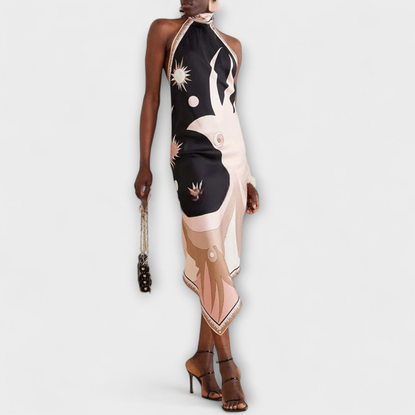 Ivy - Einzigartiges Satin-Trägerkleid