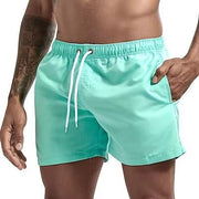 Kallo | Herren Badeshorts, Boardshorts mit Kordelzug Sommer – Seeblau