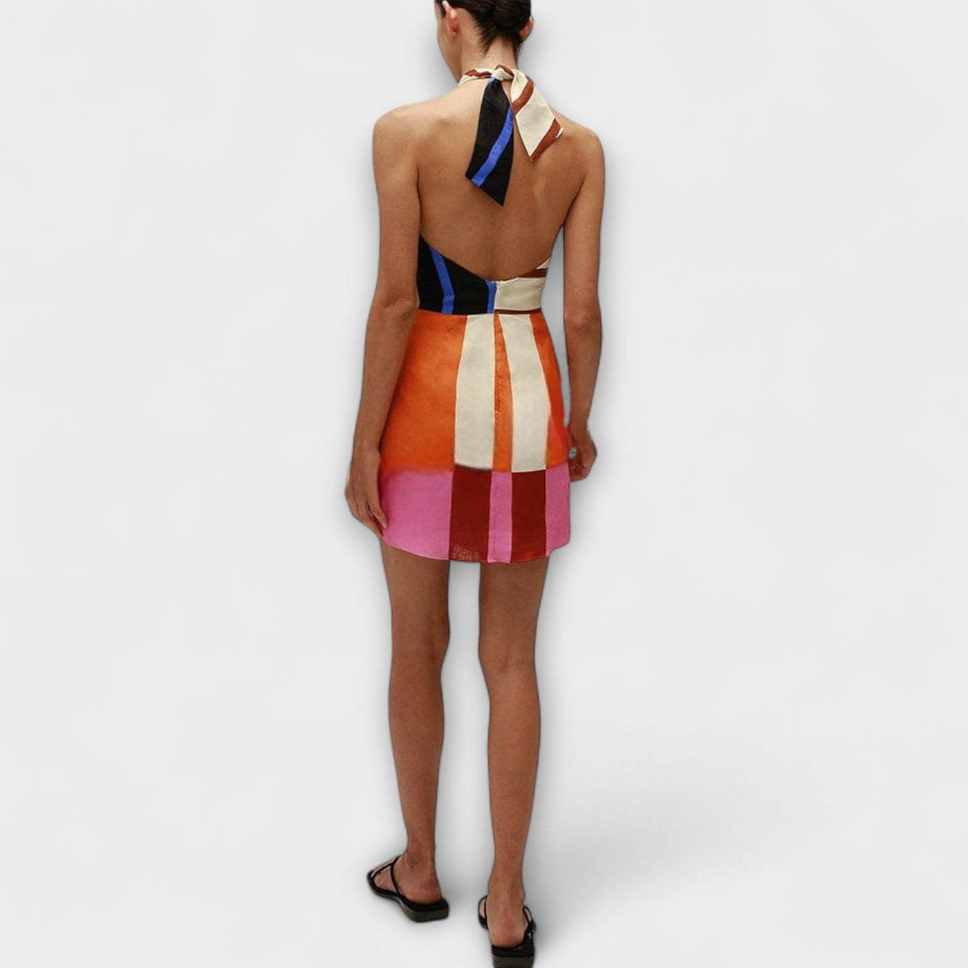 Jeniah - Kreuzträger Krawatte Lockeres Minikleid