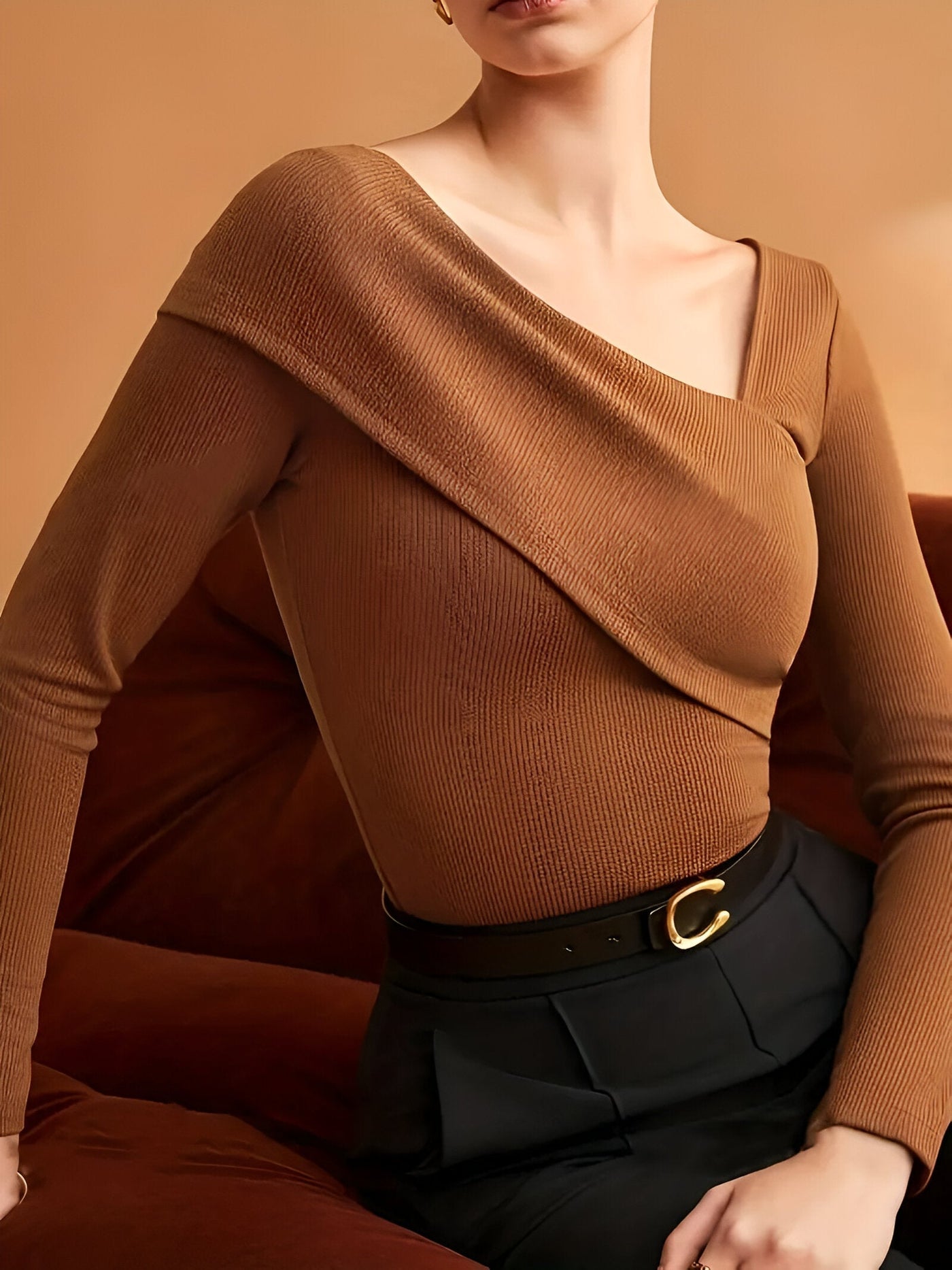 Annemiek | Langärmeliges Top für Damenbekleidung