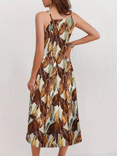 Nova - Ärmelloses Midi Kleid mit Schlitz