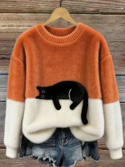 Mirevalyn - Weichgriff-Pullover – Orange