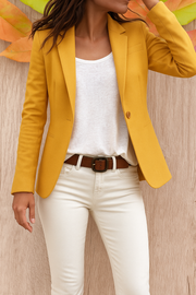 Elysara - strukturierter Blazer – Khaki