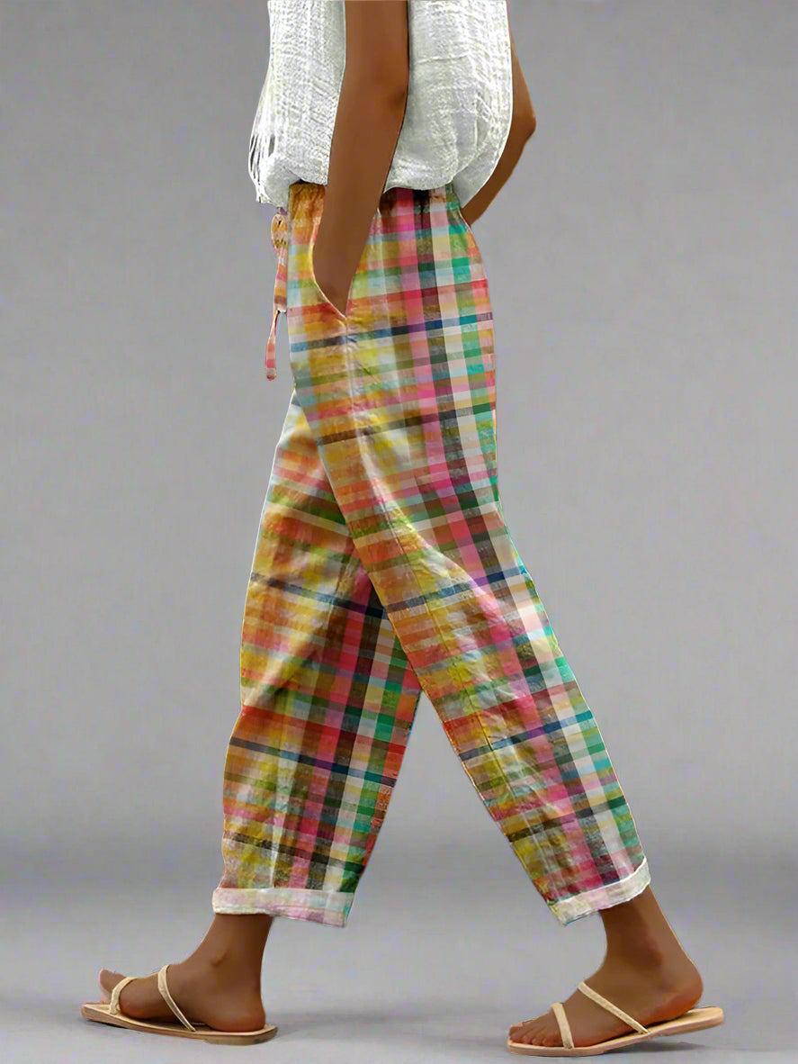 Osberta | Stilvolle Karierte Hose für Jeden Tag