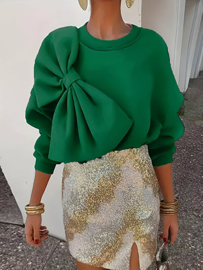 Delfine | Stylisches Sweatshirt mit großer Schleife