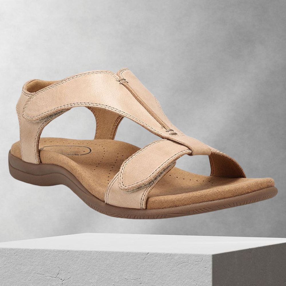 FunStep - Schnalle Leder flach Sandalen