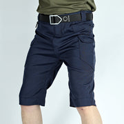 Outdoor Mehrfachtaschen IX7 Wasserdichte Herren-Cargo-Hose – Marineblau