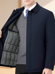 Beldren - strukturierte klassische Jacke – Marineblau