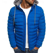Edmund | Herren Steppjacke mit Kapuze Winterjacke – Königsblau