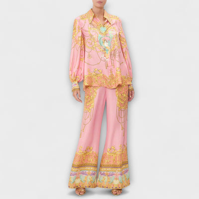 Sage - Meerjungfrau Relaxed Shirt und Elastische Taillenhosen Set