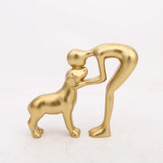 Avaloria - Herzliche Hundeliebhaber-Figur – Gold
