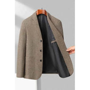 Einreihiger Blazer Herren – Braun