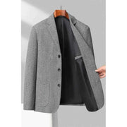 Einreihiger Blazer Herren – Grau