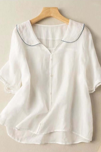 Ariyah | Damen Elegant Bluse | Weiß