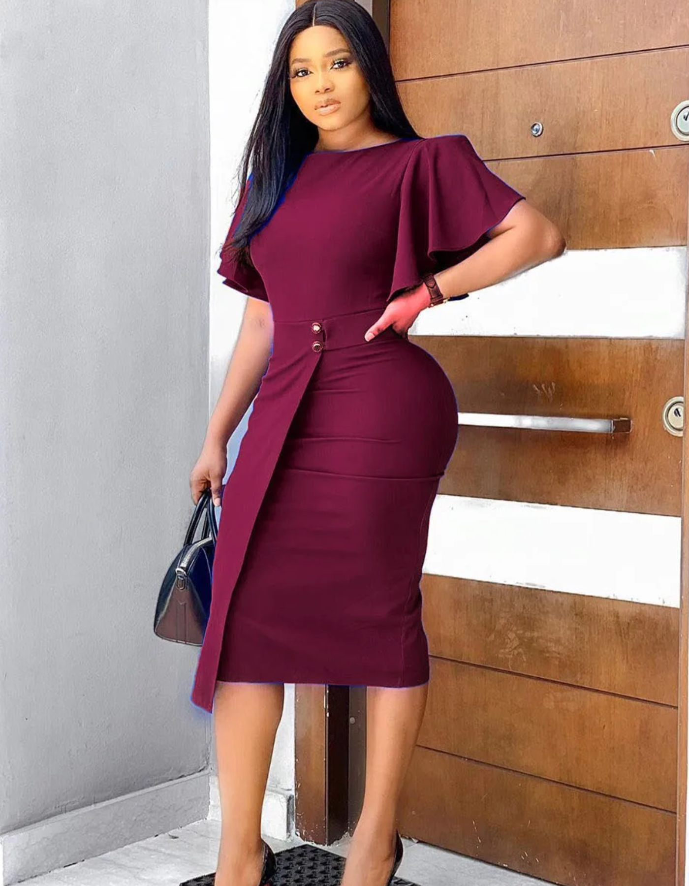 Maeve | Elegante Kleid Hochzeitsgast | Midi