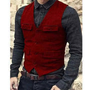 Elegante Weste Herren – Rot