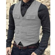 Elegante Weste Herren – Silber