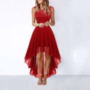 Elin | Damen Maxi Kleid Für Hochzeitsgast Elegant – Rot