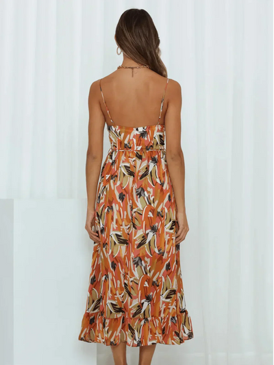 Chiara | Bunte Midi-Kleid