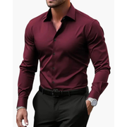 Emanuel | Elegante Herrenhemd mit Klassischer Optik – Rot