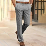 Emilian | Herren Business Chinohose – Grau