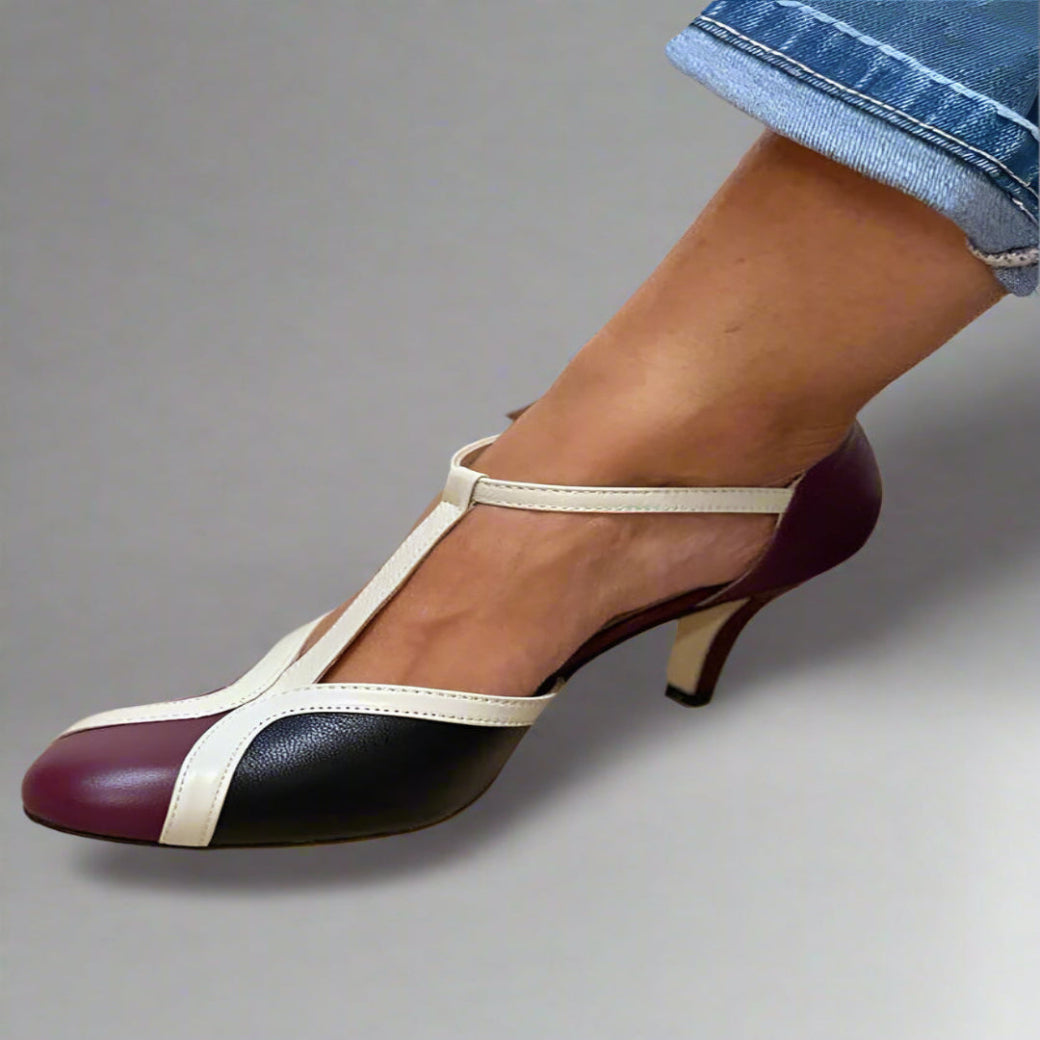 Theresa | Bequeme T-Strap Heels für Eleganz ohne Schmerz