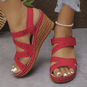 Sarielle - Orthopädische Komfort-Sandalen – Rot