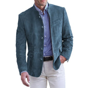 Anton | Herren Eleganter Freizeitblazer mit Knopfverschluss – Blau