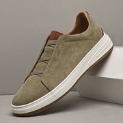 Adrian | Herren Leder Sneaker Lupo im modernen Casual-Design – Khaki