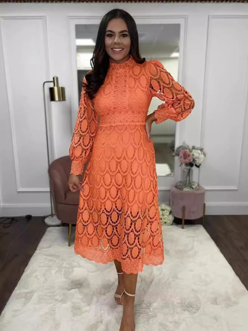 Lydia - Langes Damenkleid mit lebhaftem Patchwork