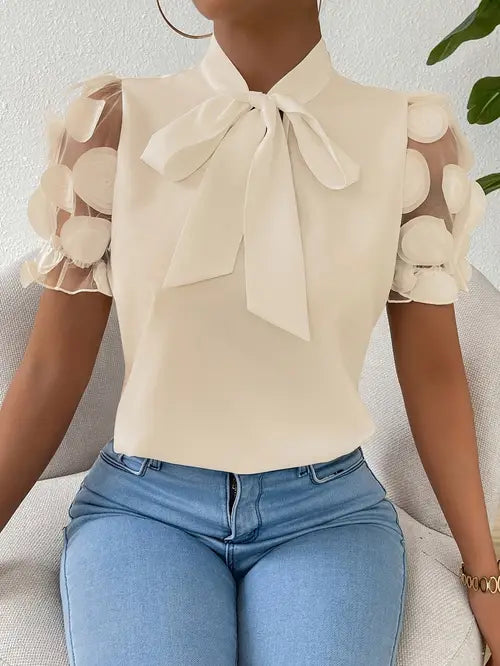 Felicia | Elegante Bluse mit Schleifenkragen für Damen