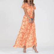 Fleur™ - Stilvolle Kleid mit korrigierendem Effekt – Orange