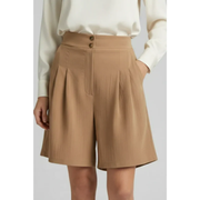 Fenja | Damen Shorts Mit Hoher Taille Für Strand – Khaki
