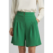 Fenja | Damen Shorts Mit Hoher Taille Für Strand – Grün