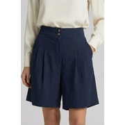 Fenja | Damen Shorts Mit Hoher Taille Für Strand – Dunkelblau