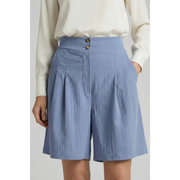 Fenja | Damen Shorts Mit Hoher Taille Für Strand – Hellblau