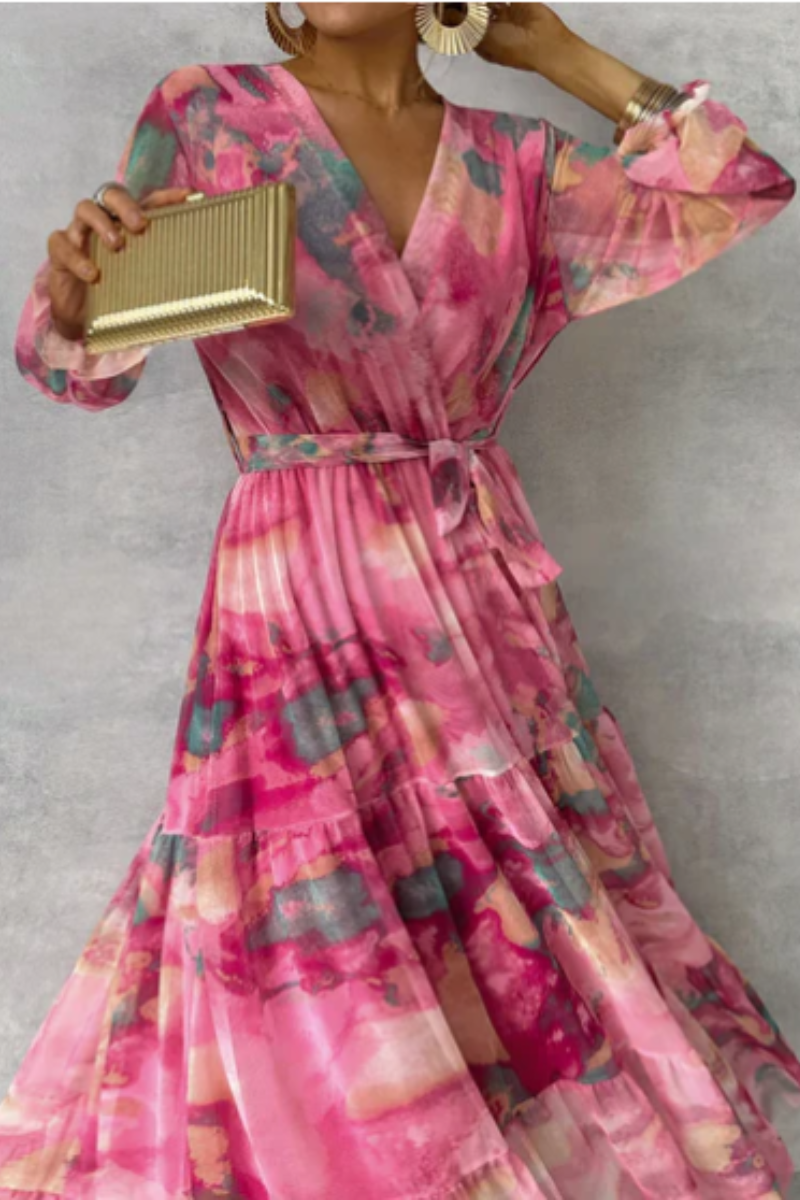 Luna | Festliche Wickelkleid | Maxi