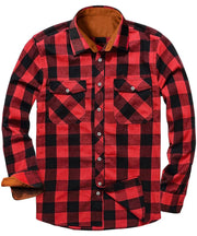 Flanellhemd Herren – Rot