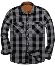 Flanellhemd Herren – Dunkelgrau