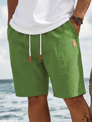 Florian | Herren Freizeitshorts mit Kordelzug Regular Fit – Grün