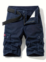 Herren Baumwoll Taktisch Cargo Shorts – Blau