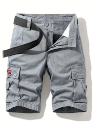 Herren Baumwoll Taktisch Cargo Shorts – Grau