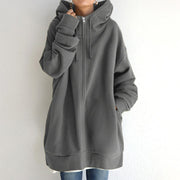 Kuscheliger Winter Hoodie – Grau