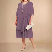 Franzi | Stilvolles Midi-Abendkleid in Große Größen – Hellviolett