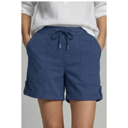 Franziska | Damen Shorts Mit Taschen Für Urlaub – Dunkelblau