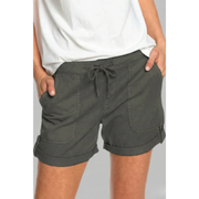 Franziska | Damen Shorts Mit Taschen Für Urlaub – Dunkelgrau