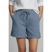 Franziska | Damen Shorts Mit Taschen Für Urlaub – Hellblau