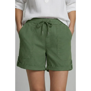 Franziska | Damen Shorts Mit Taschen Für Urlaub – Olivgrün