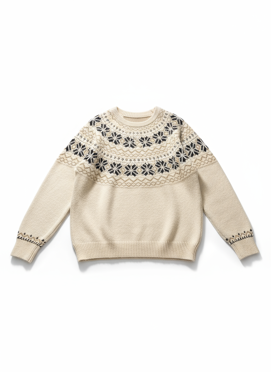 James | Vintage Isländischer Pullover